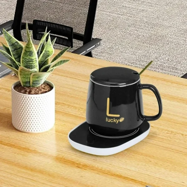 Coffee Cup Warmer Pad Saucer (Black) - Image 2